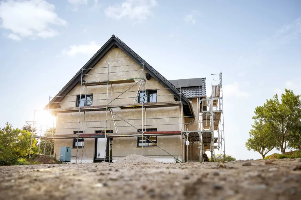neubau mit einblasdaemmung